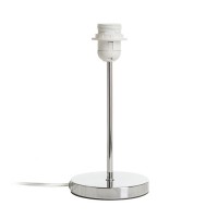 NYC TABLE ZÁKLADNA Základna stolní lampy, materiál kov, povrch chrom lesk, nebo nikl mat pro žárovku 1x42W, E27 A60, 230V, IP20, tř.1, d=125mm, h=255mm, s vypínačem, POUZE ZÁKLADNA, STÍNÍTKO SAMOSTATNĚ