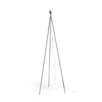 NYC TRIPOD Stojací lampa, základna, materiál hliník, povrch chrom lesk, pro žárovku 1x42W, E27 A60, 230V, IP20, tř.1, rozměry d=550mm, h=1350mm, s vypínačem, stínítko SAMOSTATNĚ