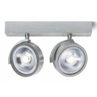 KELLY II Stropní bodové svítidlo reflektor, nastavitelný směr svícení, těleso kov, povrch dle typu, pro žárovku 2x50W, G53, 230V, IP20, tř.1. rozměry 300x90x185mm