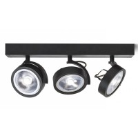 KELLY III Stropní bodové svítidlo reflektor, nastavitelný směr svícení, těleso kov, povrch dle typu, pro žárovku 3x50W, G53, AR111, 230V, IP20, tř.1. rozměry 450x90x185mm