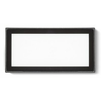 DAJAVU-RC-LED Vestavné venkovní svítidlo do stěny, základna kov, povrch lak černá mat, difuzor plast opál, LED 1x4W, teplá 3000K, 130lm, Ra80, 230V, IP65, tř.1. rozměry 140x70x79mm
