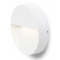 AQILA-LED Nástěnné venkovní svítidlo, základna kov, povrch lak bílá/šedá/černá, difuzor plast mat, LED 1x6W, teplá 3000K, 200lm, Ra80, 230V, IP54, tř.1. rozměry d=150mm h=34mm, svítí dolů