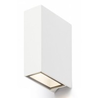 UKKO-LED Nástěnné venkovní svítidlo, základna kov, povrch lak černá mat/bílá mat, krycí sklo čiré, LED 2x3W, teplá 3000K, 180lm, Ra80, 230V, IP54, tř.1. rozměry 124x88x42mm, svítí nahoru/dolů