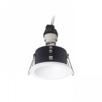 BERMUDA Vestavné, stropní, bodové, komínkové svítidlo, těleso hliník, povrch bílá/černá, pro žárovku 1x35W, GU10, ES50, 230V, do koupelny IP65, tř.1, rozměry d=85mm, h=150mm