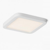 HUE SQ9 LED Stropní vestavné svítidlo čtvercové, základna kov, povrch dle typu, difuzor plast opál, LED 1x6W, teplá 3000K, 540lm, Ra80, 230V, IP20, tř.2. rozměry 90x90x9mm