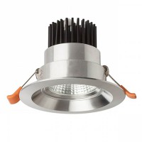 SPARKLE Vestavné, stropní, bodové svítidlo, výklopné +-15°, těleso hliník, povrch bílá/černá/chrom lesk/chrom černý, LED 5W, 400lm, teplá 3000K, 230V, IP20, tř.1, rozměry d=100mm, h=73mm