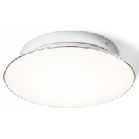 MARA Stropní svítidlo, těleso kov, povrch chrom lesk, difuzor plast opál, LED 1x24W, teplá 3000K, Ra80, 230V, IP20, tř.1. rozměry d=336mm h=98mm