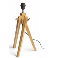 AMBITUS Stolní lampa s objímkou, stolní podstavec, těleso dřevo bambus, pro žárovku 1x28W, E27, 230V, IP20. rozměry 250x490mm.