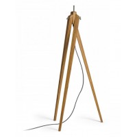AMBITUS Stojací lampa s objímkou, stojanový podstavec, těleso dřevo bambus, pro žárovku 1x28W, E27, 230V, IP20. rozměry 700x1290mm.