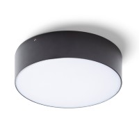 LARISA OUT Stropní, přisazené svítidlo, těleso kov, povrch bílá/černá/zlatá perleťová, difuzor plast opál, LED 10W, 20W, přepínatelná CCT teplá 3000K/neutrální 4000K/denní 6000K, Ra80, 230V, IP65