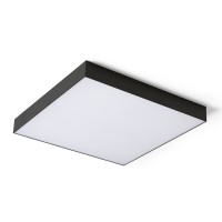 LARISA SQ Stropní, přisazené, čtvercové svítidlo, těleso kov, povrch bílá/černá, difuzor plast opál, LED 15W, 30W, 100W, teplá 3000K, nebo přepínač CCT teplá 3000K/neutrální 4000K/denní 6000K, Ra80, dle typu stmív TRIAC, 230V, Ra80, IP20