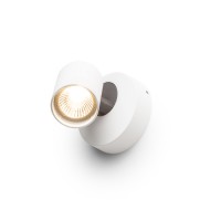 DUGME I Stropní, bodové svítidlo, nastavitelný směr svícení, těleso hliník, povrch bílá, detaily černé, pro žárovku 1x35W, GU10, ES50, 230V, IP20, tř.1, d=58mm, h=125mm