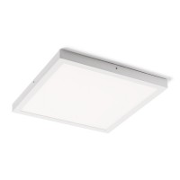 SLENDER SQ 50 Stropní, přisazené svítidlo, těleso hliník, povrch bílá, difuzor plast opál, LED 36W, teplá 3000K, 2800lm/cca 140W žár, 230V, IP20, tř.1, 500x500mm, h=40mm