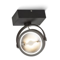 KELLY LED I Stropní, bodové, svítidlo, nastavitelný směr svícení, těleso hliník, povrch bílá, nebo černá, LED 12W, teplá 3000K, vyzař. úhel 24°, 600lm, 230V, IP20, rozměry 82x40x130mm