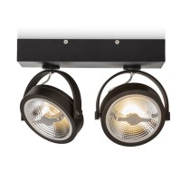 KELLY LED II Stropní, bodové, svítidlo, nastavitelný směr svícení, těleso hliník, povrch bílá, nebo černá, LED 2x12W, teplá 3000K, vyzař. úhel 24°, 600lm, 230V, IP20, rozměry 82x40x260mm