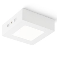 SLENDER SQ LED 6W, 8W, 18W, 24W, 30W čtvercové Stropní svítidlo, těleso hliník, povrch bílá, nikl mat, chrom, černý chrom, difuzor plast opál, LED 6W, 8W, 18W, 24W, 30W, teplá 3000K, 230V, IP20, tř.1, rozměry dle typu