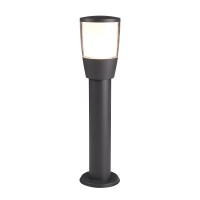 NEREA STANDT 1X7W E27 Sloupkové venkovní svítidlo, těleso hliník, povrch lak černá mat, difuzor plast mat, pro žárovku 1x7W, E27, 230V, IP44, tř.1. rozměry d=110mm h=450mm