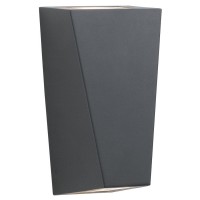 HRANICO WALL LED 2X3W GU10 IP44 Nástěnné venkovní svítidlo, těleso nerozová ocel, difuzor sklo mat, LED 2x3W, GU10, teplá 3000K, 480lm, 230V, IP44, tř.1. rozměry 220x120x100mm, svítí nahoru/dolů