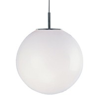 ATOM Závěsné svítidlo, základna kov, povrch chrom mat, difuzor sklo opál, pro žárovku 1x60W, E27, 230V, IP20, d=300mm, l=1200mm