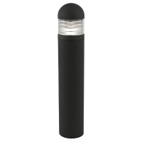 OUTDOOR BLACK BOLLARD Venkovní sloupkové svítidlo, těleso hliník, povrch lak černá mat, difuzor plast mat, pro žárovku 1x26W, E27 CFL, 230V, IP65, tř1. rozměry d=190mm h=900mm