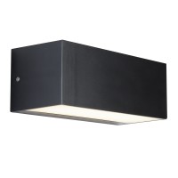 OUTDOOR 1 LIGHT LED Nástěnné venkovní svítidlo, těleso hliník, povrch černá mat, difuzor plast mat, LED 1x14W, neutrál 4000K, 550lm, stmívatelné TRIAC, 230V, IP65, tř.2. rozměry 100x220x90mm, svítí nahoru/dolů