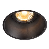 HORN LED Stropní vestavné bodové svítidlo, výklopné +-20°, těleso kov povrch černá, nebo bílá mat, pro žárovku 1X50W, GU10 ES50, 230V, IP20, rozměry d=106mm h=163mm