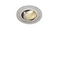 SENCO LED 6W Vestavné, bodové svítidlo, výklopné +-30°, těleso hliník, povrch černá, bílá, nebo hliník česaný hliník, LED 6W, teplá 2700K/3000K, vyzařovací úhel 38°, Ra80, vč trafa 230V/350mA na kabelu, tř.2, d=93mm, h=65mm
