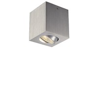 TRILEDO Stropní, bodové svítidlo, výklopné +-30°, těleso hliník, povrch bílá, nebo hliník broušený, LED 1x8,1W, 670lm, teplá 3000K, vyzařovací úhel 90°, Ra80, vč trafa 230V/350mA, tř.1, 85x85mm, h=95mm