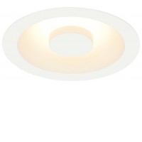 COMFORT CONTROL LED Stropní vestavné svítidlo, těleso hliník a ocel, povrch vnější bílá, LED 15W, 810lm, teplá 3000K, stmívatelné TRIAC, 230V, IP20, rozměry d=140mm.