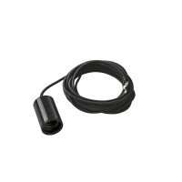 FITU PENDANT Závěsný kabel s objímkou, krytka hliník hliník, povrch černá, bílá, kartáčovaný hliník, zelená, červená, pro žárovku 1X60W, E27, 230V, tř.2, rozměry d=44mm h=91mm, vč. závěsného kabelu s textilním úpletem 5000mm