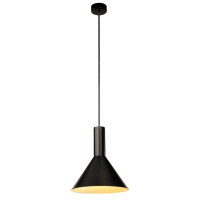 PHELIA S Závěsné svítidlo, těleso hliník, povrch vnější černá, vnitřní bílá, pro úspornou žárovku 1x23W, E27, 230V, IP20, tř.1, d=175mm, h=225mm, vč záv kabelu l=2000mm, lze zkrátit