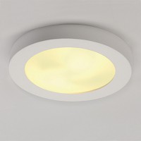 GL 105 E27 Svítidlo přisazené kruhové těleso sádra, povrch bílá 2x15W, E27, 230V, IP20, d=310mm, h=80mm