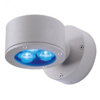 PLAYGROUD NÁSTĚNNÁ GX53 Nástěnné bodové svítidlo, těleso hliník, povrch šedá kamenná, nebo černá antracit, difuzor sklo čiré, pro LED 1x9W, GX53, 230V, IP54, 100x100x155mm, svítí dolů