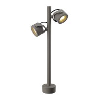 PLAYGROUD 360 SL Sloupkové bodové svítidlo, nastavitelný směr svícení, pro osvětlení záhonů, těleso hliník, barva šedá kamenná, nebo černá antracit, difuzor sklo čiré, pro LED 2x9W, GX53, 230V, IP44, hlavice d=100mm, v=720mm sv dolů
