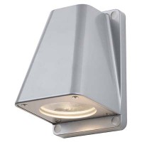 WALLYX Nástěnné svítidlo, exteriérové, venkovní, těleso hliník, povrch.šedá/antracit/bronz, 1x50W, GU10, 230V, IP44, 153x117x100mm, svítí dolů