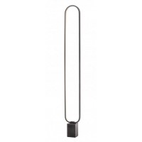 OSTAJ FL 24W Stojací lampa, základna černý mramor, těleso hliník, povrch černá/bílá/zlatá mat, difuzor plast opál, LED 24W, teplá 3000K, stmívání, 230V, IP20, tř.2, rozměry 180x1490x25mm.