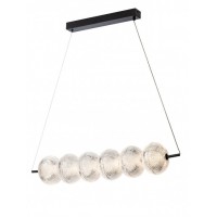 FESTU HL 6x6W Závěsné svítidlo, těleso kov, povrch černá, dif plast čirý, LED 6x6W, 4673lm, teplá 3000K, 230V, IP20, tř.1, rozměry 840x150mm, vč závěs lanka l=1300mm, lze zkrátit.
