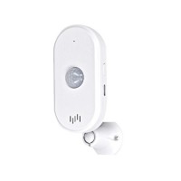 SMART WiFi PIR senzor PIR - Přisazený senzor pohybu pro osvětlení, těleso plast, bílý, záběr 110°, dosah 6-8m, smart Tuya WiFi, baterie 2x3V, AAA.