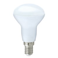 LED žárovka E14 5W bodová R50 Světelný zdroj bodová LED žárovka, materiál hliník, difuzor plast opál, LED 5W, R50, 440lm, E14, teplá 3000K/neutrální 4000K, střední životnost 30.000h, rozměry d=50mm, l=86mm