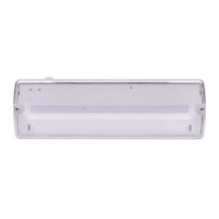 SURI LED 6W NOUZOVÉ Nouzové svítidlo, výdrž baterie LiFePo4 >3h, těleso plast, povrch bílá, kryt plast čirý, LED 6W, 270lm, 230V, IP20, tř.1, rozměry 352x110x67mm.