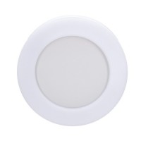 AHLEN Venkovní stropní přisazené svítidlo, těleso plast, povrch bílá, difuzor plast opál, LED 15W, 1050lm, neutrální 4000K, 230V, Ra80, IP65, rozměry d=192mm, h=45mm.