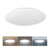 HUCHT 12W/18W/28W CCT Stropní svítidlo, těleso plast bílá, dif plast opál, LED 12W/1020lm, 18W/1530lm, 28W/2380lm, přepín. CCT teplá 3000K/neutrální 4000K/denní 6500K, 230V, do koiupelny IP54, rozměry dle typu.