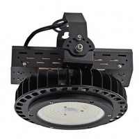 UFO LED 100W/150W/200W/240W IP65 stmívatelné DALI Závěsné/přisazené průmyslové svítidlo, těleso hliník černá mat, krycí sklo čiré, LED 1x100W/14000lm, 1x150W/21000lm, 1x200W/28000lm, denní 5000K, stmív DALI, 230V, IP65, tř.1. rozměry dle typu