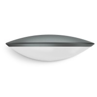 L820IHF-LED Nástěnné venkovní svítidlo, senzor HF, dosah 7m, záběr 180°, doba 5s-15min, povrch kov, difuzor plast opál, LED 1x12W, 400lm, teplá 3000K, 2-2000lx, Ra80, 230V, IP44, tř.2. výška 2m, rozměry -20+50°C, rozměry 95,1x331x157mm