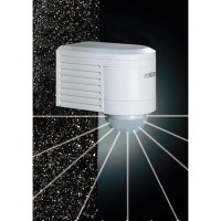 PIRMATIC-W, 2000W, IP54 PIR - Venkovní nástěnný senzor pohybu pro osvětlení, černý/bílý, záběr 300°, dosah až 12m, max.2000W, 2-2000lx, čas 10s-15min, 230V, IP54, 100x90x60mm, vhodný pro spínání i malých příkonů, např LED 1W