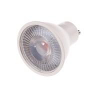 LED GU10 RGB LED žárovka, těleso kov šedostříbrná, zelená, modrá nebo červená, LED 3W, GU10, 230V, úhel svícení 60°, IP20