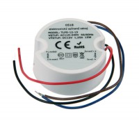 LED zdroj 12V, 15W Napájecí zdroj pro LED pásky, vstup 230V, výstup 12V, 15W, IP67, SELV, rozměry d=50mm, h=23mm, ochrana proti přehřátí, zkratu a přetížení.