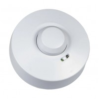 GENER HF 360°/120°, IP20 HF - Pohybové čidlo mikrovlnné, senzor pohybu pro osvětlení, materiál plast, barva bílá, záběr 360°, dosah 1-8m, čas 10s-12min, soumrak, 230V, 300W/1200W, IP20, d=96mm, h=43mm.