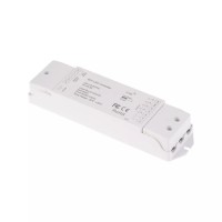 KADET - RF-DIM RGBW CCT RF přijímač 5x5A, 12V-24V RF přijímač pro řízení RGBW CCT LED pásků, napájení 12V-36V, 5x5A (12V - 60W/kanál/12V, 300W celkem, 24V - 120W/kanál, 480W celkem), IP20, rozměry 175x45x27mm