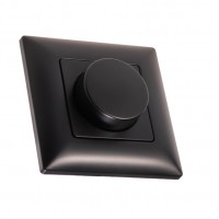 RF-DIM W vysílač stmívač RF bezdrátový nástěnný dálkový ovladač pro řízení stmívání LED pásků 1-100% dosah až 30m, 1 samostatná zóna, napájení baterie 2032 3V, rozměry 86x86x23mm